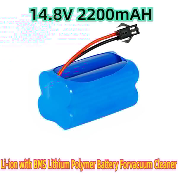 Li-ion støvsugerbatteri, 2200mAh kapacitet, 14.8V spænding,14,8V, Blå