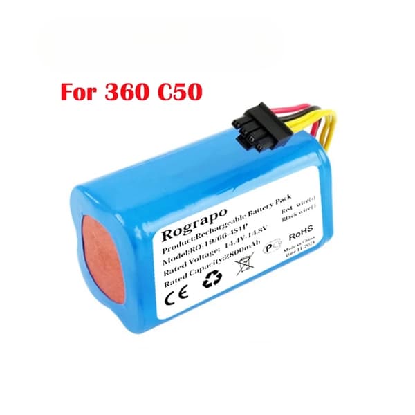 Li-ion batteripakke, 14,4-14,8V spænding, 2800mAh kapacitet,C50-2800mAh