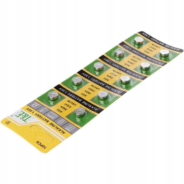 Alkaliske batterier AG3 / LR41 10 stk.