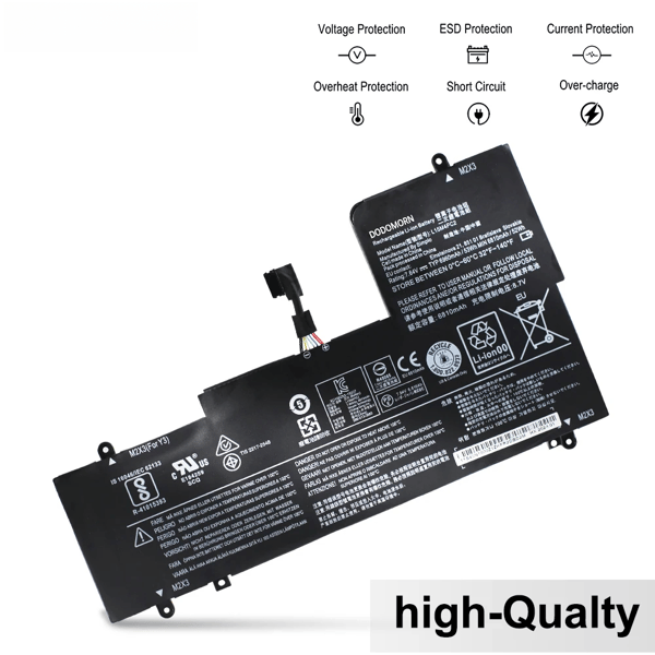 Kannettavan tietokoneen akun vaihto, 7.64V jännite, 53WH kapasiteetti, suunniteltu Lenovo ThinkPad Yoga 710:lle