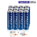 Pikkukuva 2 / 2: PALO AA Li-ion Akka, Korkea Kapasiteetti 3600mWh, USB-ladattava,12KPL, 1,5V