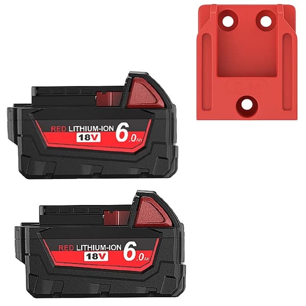 M18-batteri, 6000mAh kapacitet, kompatibelt med en mängd olika verktyg,2st6000mAh 1stVerktyg