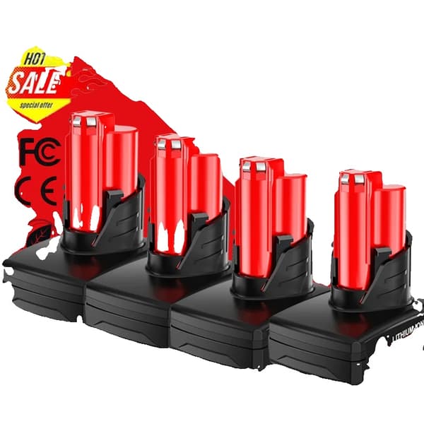 12V Lithium-ion Batteri, 3000mAh/6000mAh Kapacitet, CE RoHS FCC Certificeret,4 Picec 6.0
