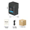 Miniatyrbillede 2 af 2: PALO V Mount Batteri, 15000mAh Kapacitet, OLED Skærm,1STK