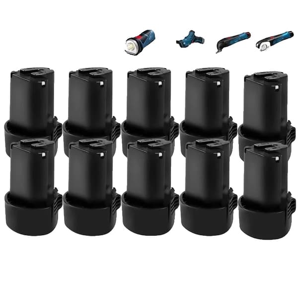 BL1013 Batteri, 3000mAh Kapacitet, Kompatibel med 10.8V/12V Værktøj,10 Picec