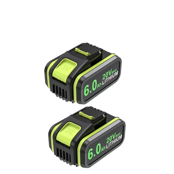 Worx 20V 6000mAh Li-ion Batteri, Hög Kapacitet, Bred Kompatibilitet,2ST 6000mAh BAT