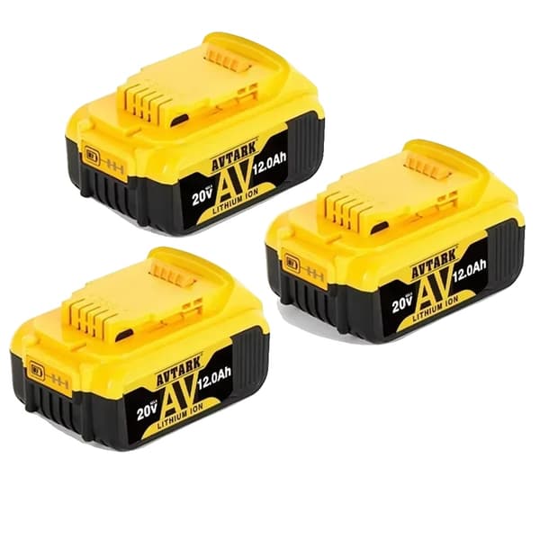 DeWalt kompatibel batteri, 12000mAh kapacitet, 20V spænding,DW-20V 12AhX3, 18V