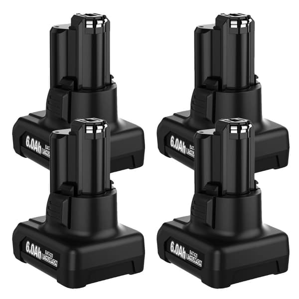 Erstatningsbatteri til Bosch 10.8V/12V, 6000mAh kapacitet, Li-Ion teknologi,12V, 4 PAKKE