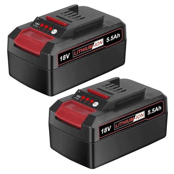 18V Lithium-Ion Batteri, 5.5Ah Kapacitet, Kompatibel med Einhell Trådløse Værktøjer,2STK