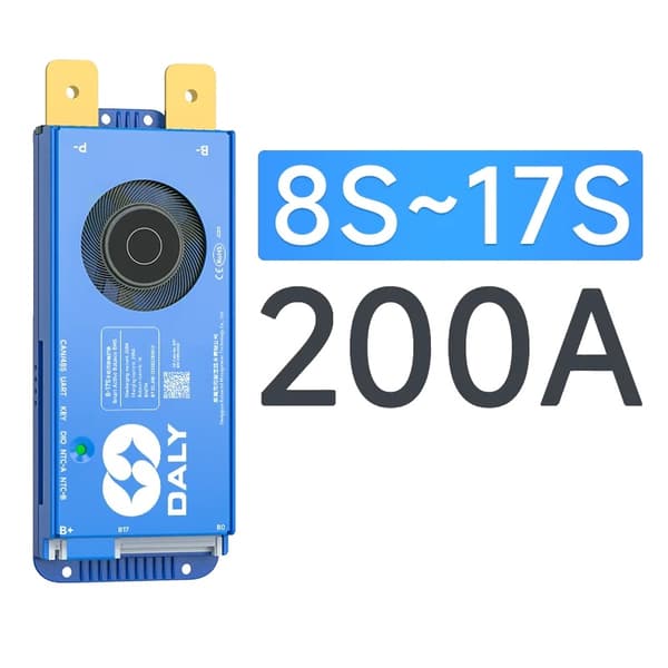 BMS Smart Batteristyringssystem, Bluetooth-forbindelse, Aktiv Balancefunktionalitet,8S-17S 200A BMS CAN