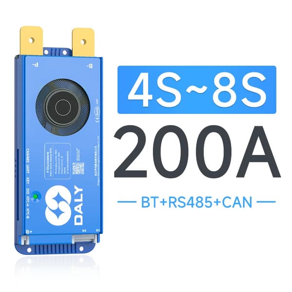 BMS Smart Batteristyringssystem, Bluetooth-forbindelse, Aktiv Balancefunktionalitet,4S-8S 200A BMS CAN