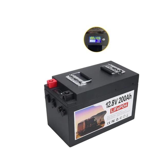 12V 200Ah Lithium Jern Fosfat Batteri, Holdbar Metal Konstruktion, IP65 Beskyttelse,12V200AH