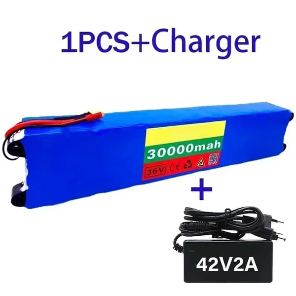 36V Skootteripaketti, 30000mAh Kapasiteetti, Älykäs BMS-suojaus,1KPL-Laturi