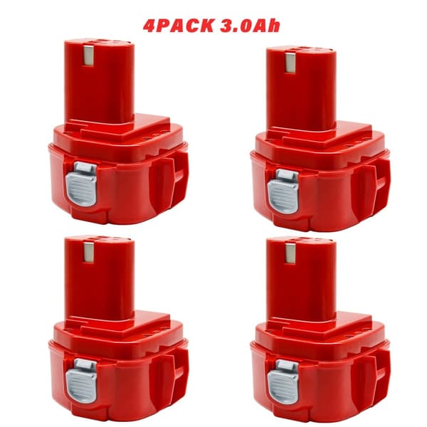 Powtree Ersättningsbatteri, 3,0Ah kapacitet, 4,0Ah kapacitet,4PACK 3.0Ah