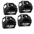 Miniatyrbillede 1 af 2: 18V batteri, 9,0Ah kapacitet, smart teknologi,4 batteri 9.0Ah