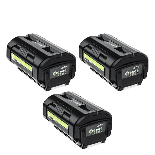 Ryobi OP4050 Ersättningsbatteri, 6000mAh kapacitet, kompatibelt med flera modeller,3x 6.0Ah Batteri