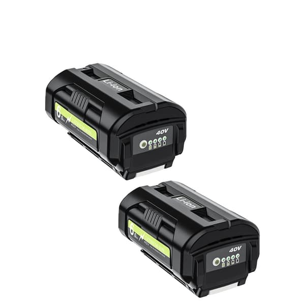 Ryobi OP4050 Erstatningsbatteri, 6000mAh Kapacitet, Kompatibel med Flere Modeller,2x 6.0Ah Batteri