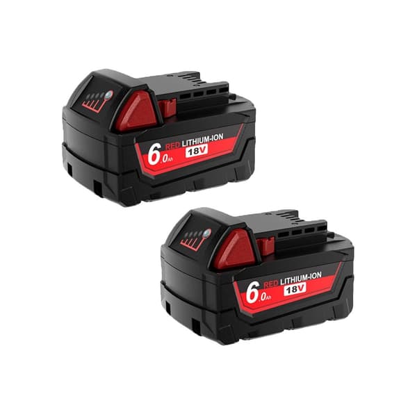 Genopladeligt lithium-ion batteripakke, 6000mAh kapacitet, 18V spænding,2Pcs 6000mAh