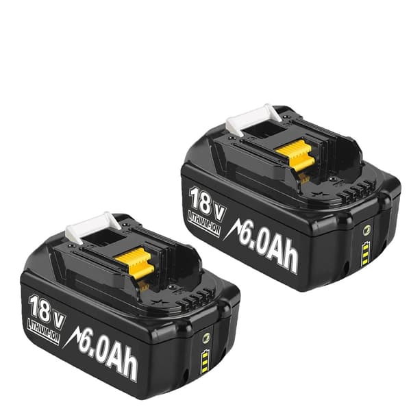 BL1830 Ersättningsbatteri, 6000mAh kapacitet, 18V spänning,2Pack 6000Ah