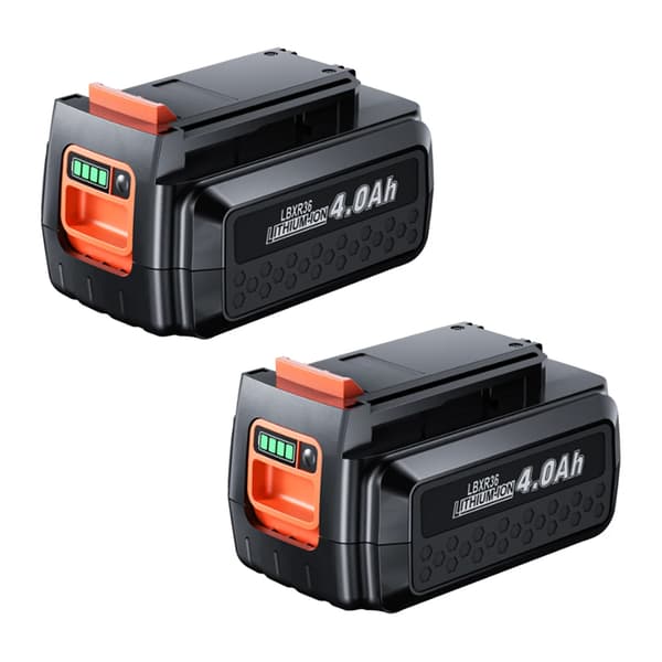 Black & Decker 40V Batteri, 4000mAh Kapacitet, Li-Ion Teknik,2 batteri