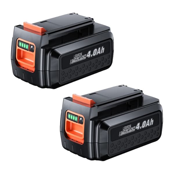 Black & Decker 40V Batteri, 4000mAh Kapacitet, Li-Ion Teknik,2 batteri
