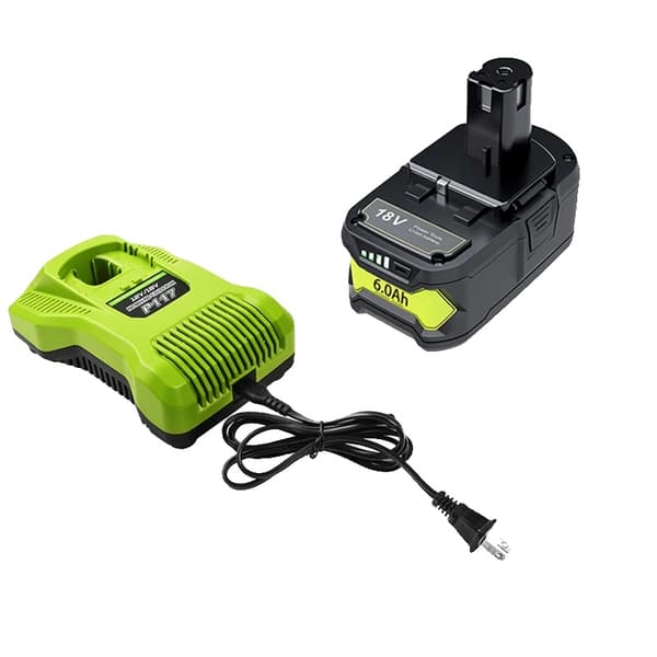 Ryobi 18V Litiumioniakku, 9.0Ah ja 6.0Ah vaihtoehdot, CE- ja RoHS-sertifioitu,1 6Ah 1 Laturi