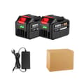 Miniatyrbild 1 av 2: Uppladdningsbart Li-jon batteri, 18V, 30000mAh, Batteriindikator,2x928VF-1Laddare, 18V