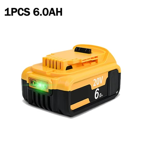 Li-jon Batteribyte, 18V/20V Kompatibilitet, 6000mAh Kapacitet,1ST 6.0AH