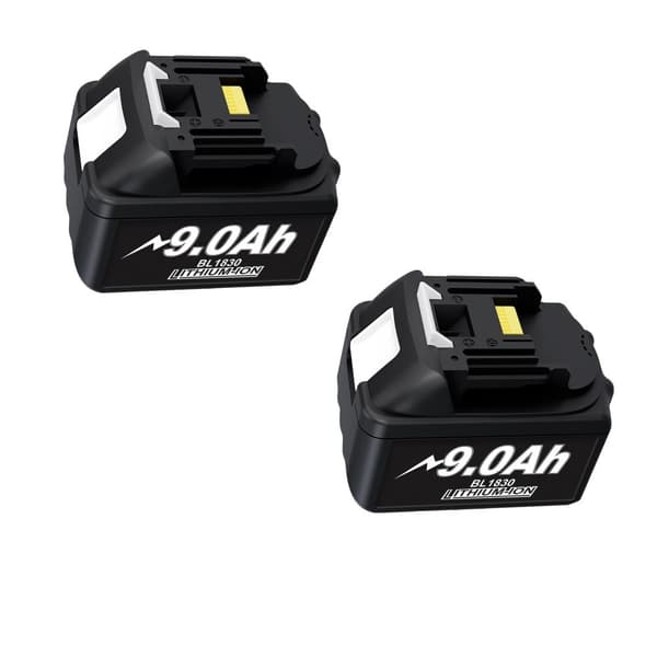 18V batteri, 9,0Ah kapacitet, smart teknologi,2 batteri 9.0Ah