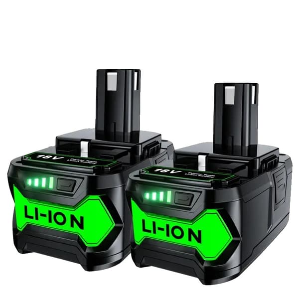 RYOBI P108 Batteri, 6000mAh Kapacitet, Li-ion Teknik,2st