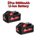 Miniatyrbillede 2 af 2: 18V Lithium-Ion Batteri, 9000mAh Kapacitet, Kompatibel med Flere Modeller,2 Batteri