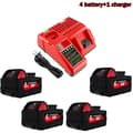 Miniatyrbillede 2 af 2: Erstatning til 18V værktøj, kapacitet, CE-certificeret,4Pcs 6.0 Oplader