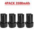 Miniatyrbillede 2 af 2: Batteri, 4PACK 3500mAh, 10.8V,4PACK 3.5Ah