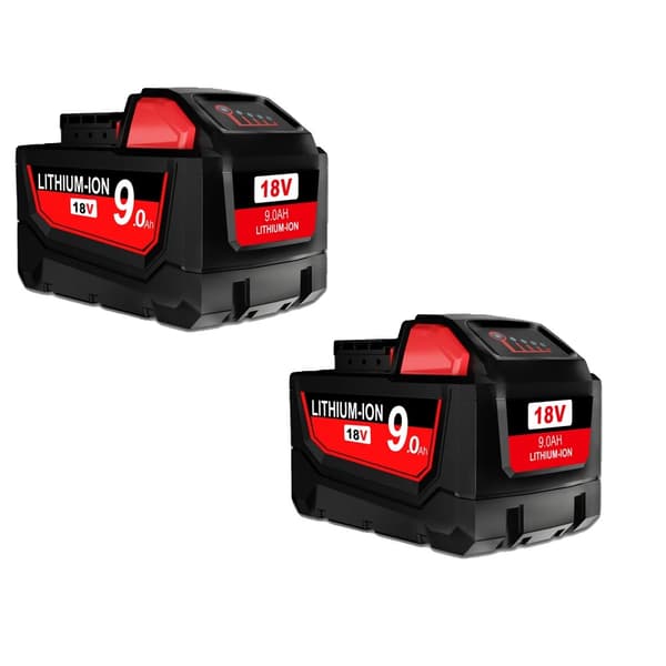 18V Ersättningsbatteri, 6000mAh/9000mAh kapacitet, kompatibelt med M18,2st 9.0