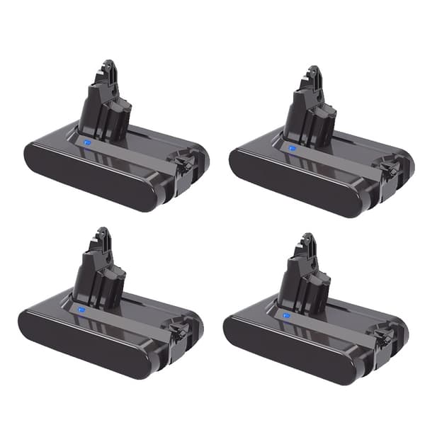 Ersättningsbatteri för V6, 21,6V, 6000mAh kapacitet,4 bitar 6.0Ah