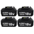 Miniatyrbillede 1 af 2: 18V Lithium-Ion Batteri, 6.0Ah Kapacitet, LED Indikator,4 Styk 6.0AH