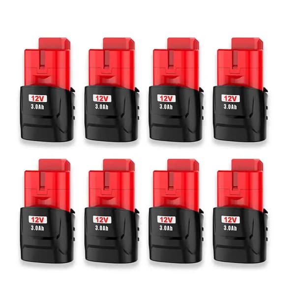 Uppladdningsbart batteri, 3000mAh kapacitet, 12V utgång,8 pack-3.0Ah