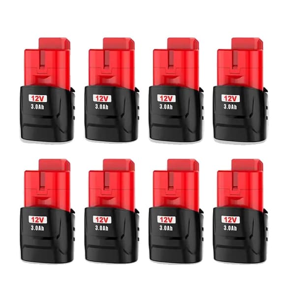Uppladdningsbart batteri, 3000mAh kapacitet, 12V utgång,8 pack-3.0Ah