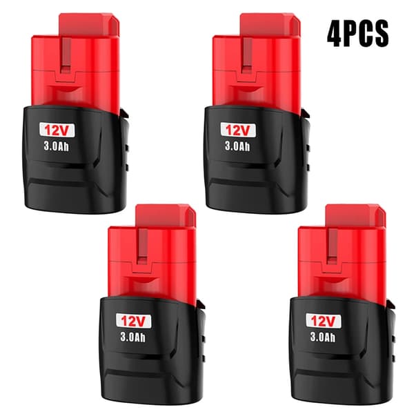Uppladdningsbart batteri, 3000mAh kapacitet, 12V utgång,4 pack-3.0Ah