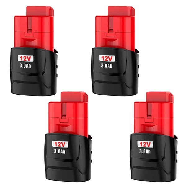 Uppladdningsbart batteri, 3000mAh kapacitet, 12V utgång,4 pack-3.0Ah