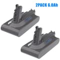 Miniatyrbillede 2 af 2: Powtree V10 Erstatningsbatteri, 6000mAh Kapacitet, Smart Beskyttelse,2PACK 6.0Ah Batteri