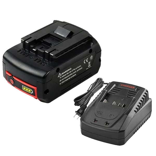 18V 6000mAh Bosch-yhteensopiva litiumakku, suuri kapasiteetti, laaja yhteensopivuus,1 akku 1 Laturi