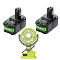 Miniatyrbillede 1 af 2: Batteri til Ryobi P108, 18V Li-ion, 9000mAh kapacitet,Sæt 5