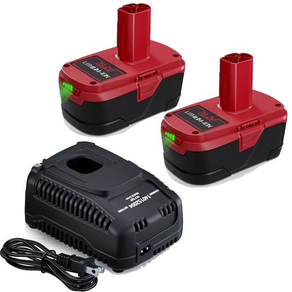 19.2V Lithium-Ion Batteri, 7000mAh Kapacitet, Kompatibel med CRAFTSMAN C3,2Batterier 1Opladere