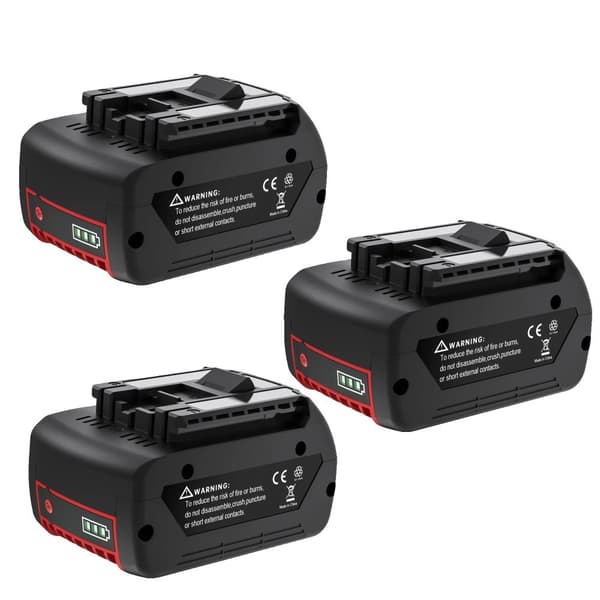 Bosch 18V Akku, Korkea Kapasiteetti 6000mAh, CE- ja FCC-sertifioitu,3 akkua