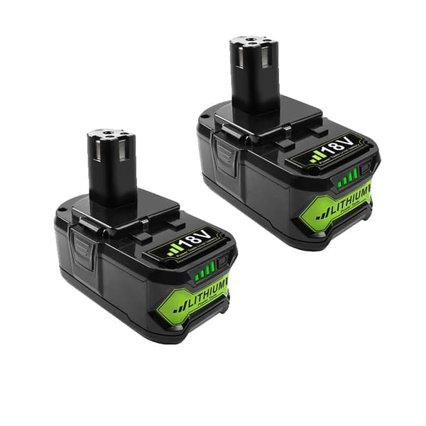 Ryobi Vaihtobatteri, 18V 6000mAh, Yhteensopiva useiden mallien kanssa,2 Kappaletta 6.0Ah