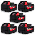 Miniatyrbild 2 av 2: Litiumjonbatteri för elverktyg,5 Pack 6.0Ah, 18V