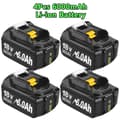 Pikkukuva 2 / 2: BL1830 Vaihtobatteri, 6000mAh Kapasiteetti, 18V Jännite,4Paketti 6000Ah