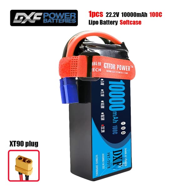 Lipo Batteri, 222V Høj Kapacitet, Flere Spændingsmuligheder,1PCS6S10000100CXT90