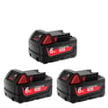 Miniatyrbillede 1 af 2: Erstatningsbatteri til M18 værktøj, 6000mAh kapacitet, 18V Li-Ion strøm,3Pcs Batteri